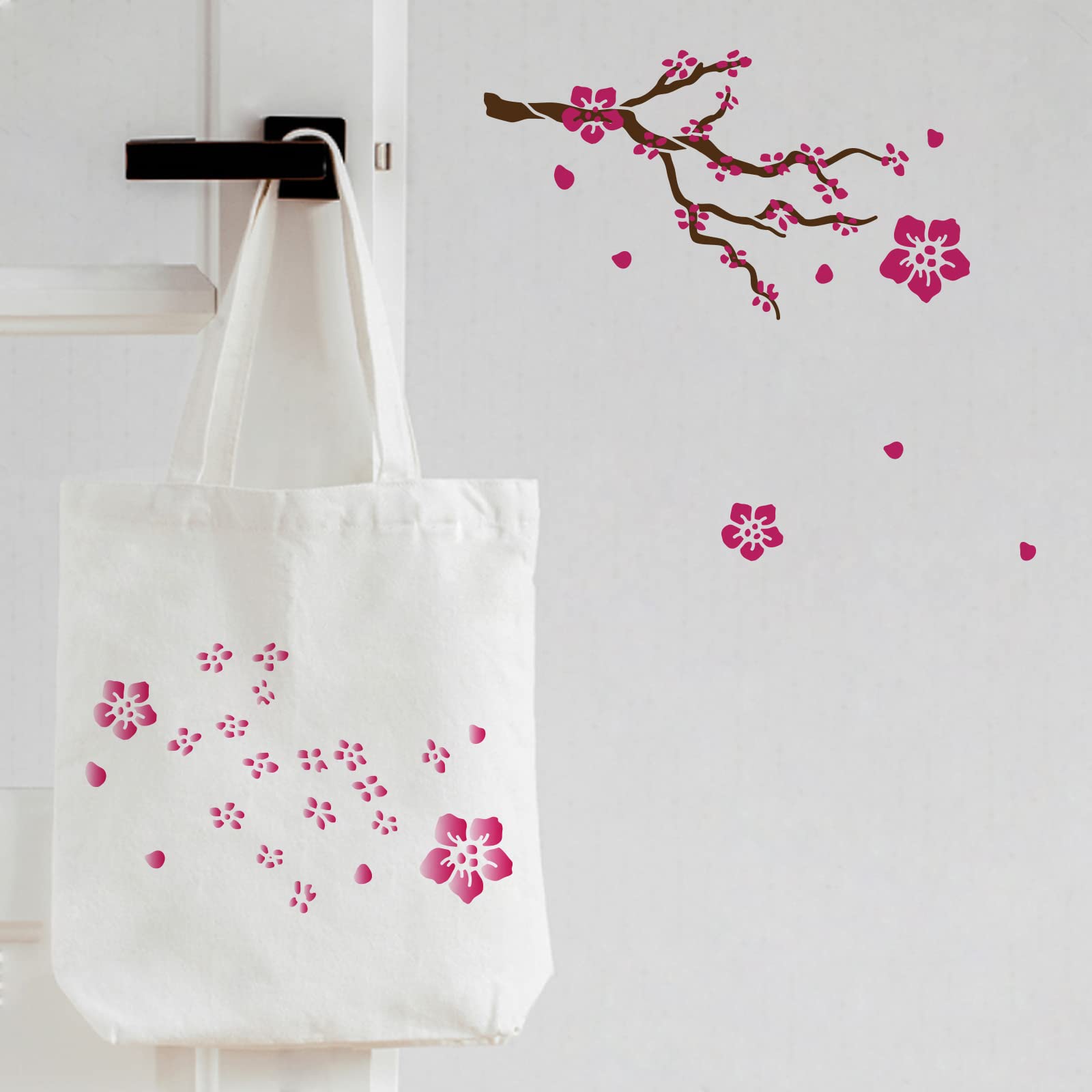 Amazon.co.jp: FINGERINSPIRE 桜の木 ステンシル テンプレート