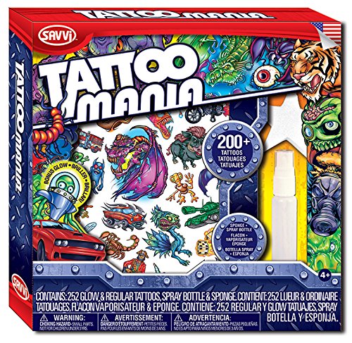 Savvi Tattoo Mania Temporary Tattoos Kit