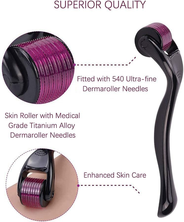 Radhav Mart Derma Roller 0.5 mm with Titanium Needles For Scalp, Face and Beard | Reduces Hair Fall | Hair Re Growth | Reduces Acne Scars | Safe for Men & Women 4