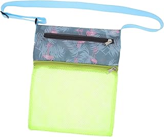 Tofficu Beach Bag Kids Storage Organizer Beach Accessories for Kids Mesh Beach Tote Beach Sand Toy Mesh Beach Shell Tote Mesh Beach Bag Convenient Collecting Bag Toy Bag Collecting Supply