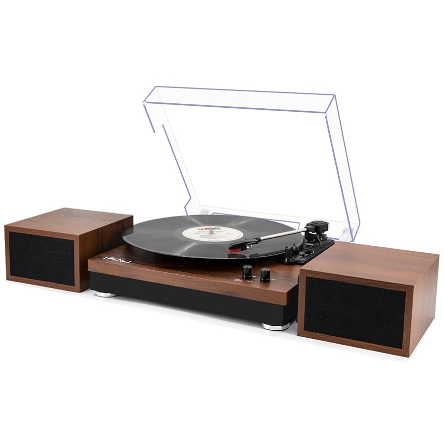 Amazon.com: Vinyl Record Player with Dual Portable Stereo