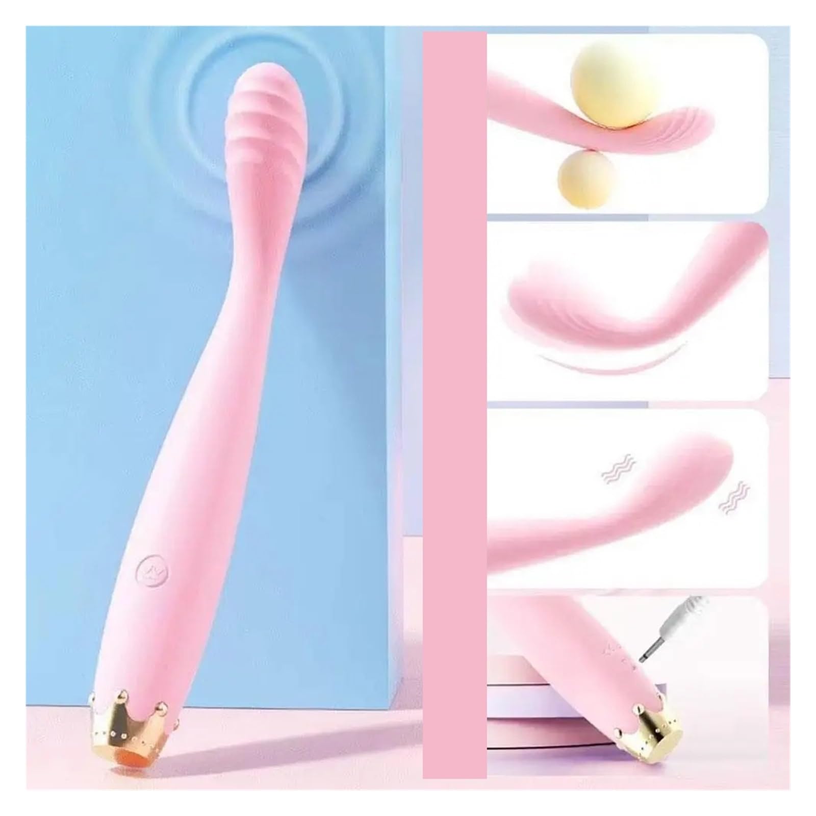 Mini masseur portable silencieux unisexe – Plusieurs modes, adapté aux peaux sensibles, facile à nettoyer et à ranger.