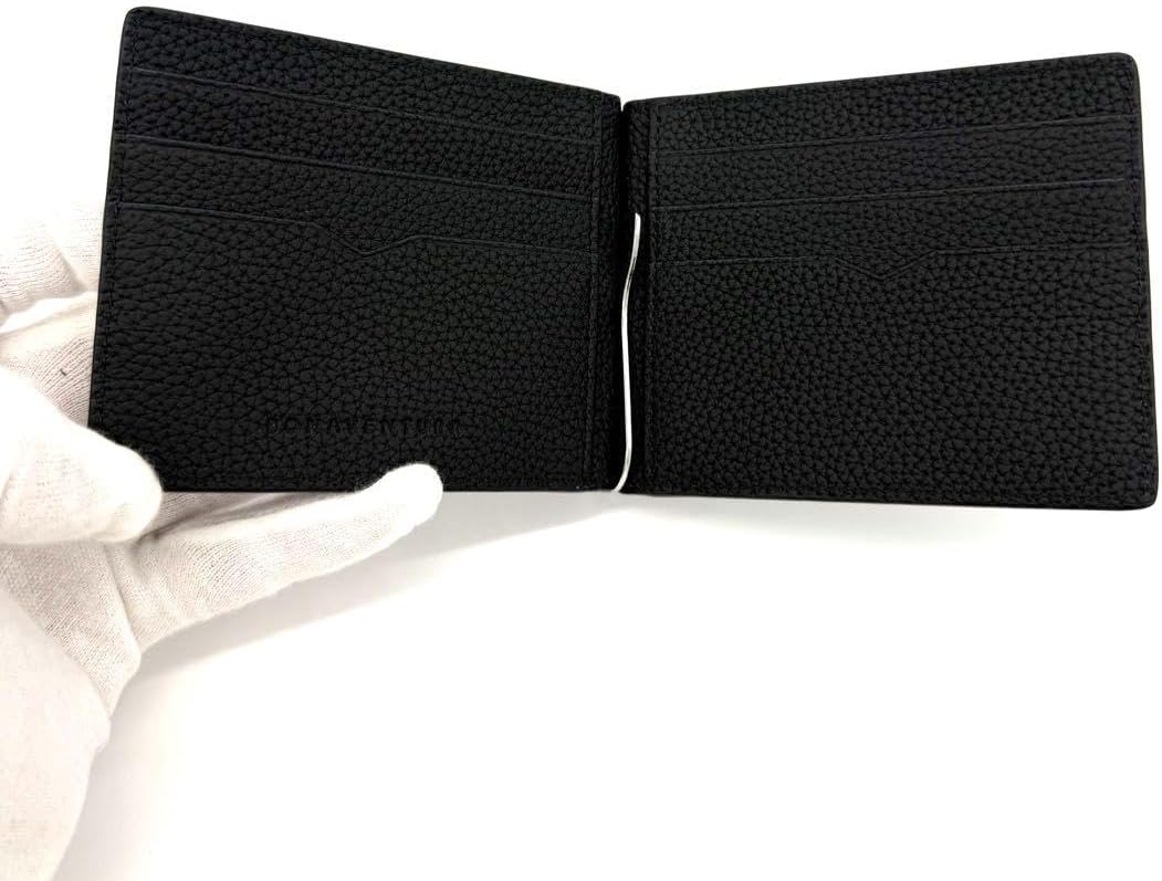 未使用品ボナベンチュラ シュリンクレザー マネークリップ メンズ