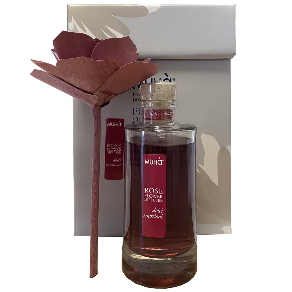 Byour3- Profumatore per Ambienti con Bastoncino in Legno di Betulla Diffusore Essenza Profumo Elegante Fragranza A Lunga Durata Casa Bagno Ufficio Armadio (Rose Dolci Emozioni, 200 ml)
