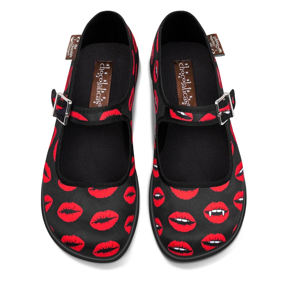 Hot Chocolate Design Chocolaticas Funky Canvas Women's Mary Jane Flat Shoes — view 82