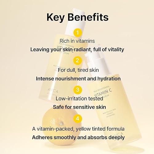 Miniatura 3 de AVCA True Brightening - Suero facial para eliminar manchas oscuras con vitamina C, niacinamida, cuidado coreano de la piel, 3.38 onzas líquidas