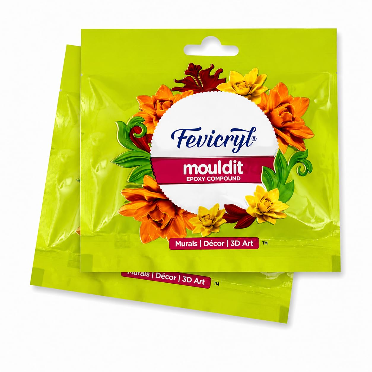 HUNNY-BUNCH® Premium Fevicryl Mould It Clay Set for Modelling & Sculpting | Air Dry Epoxy Clay for DIY Art & Craft | Home Decor, Gift for Artists, Students, Children | Pack of 2 x 50g-picture-24