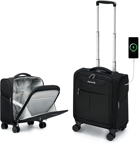 Hanke Underseat Carry On Luggage with Wheels, Lightweight Small Suitcase