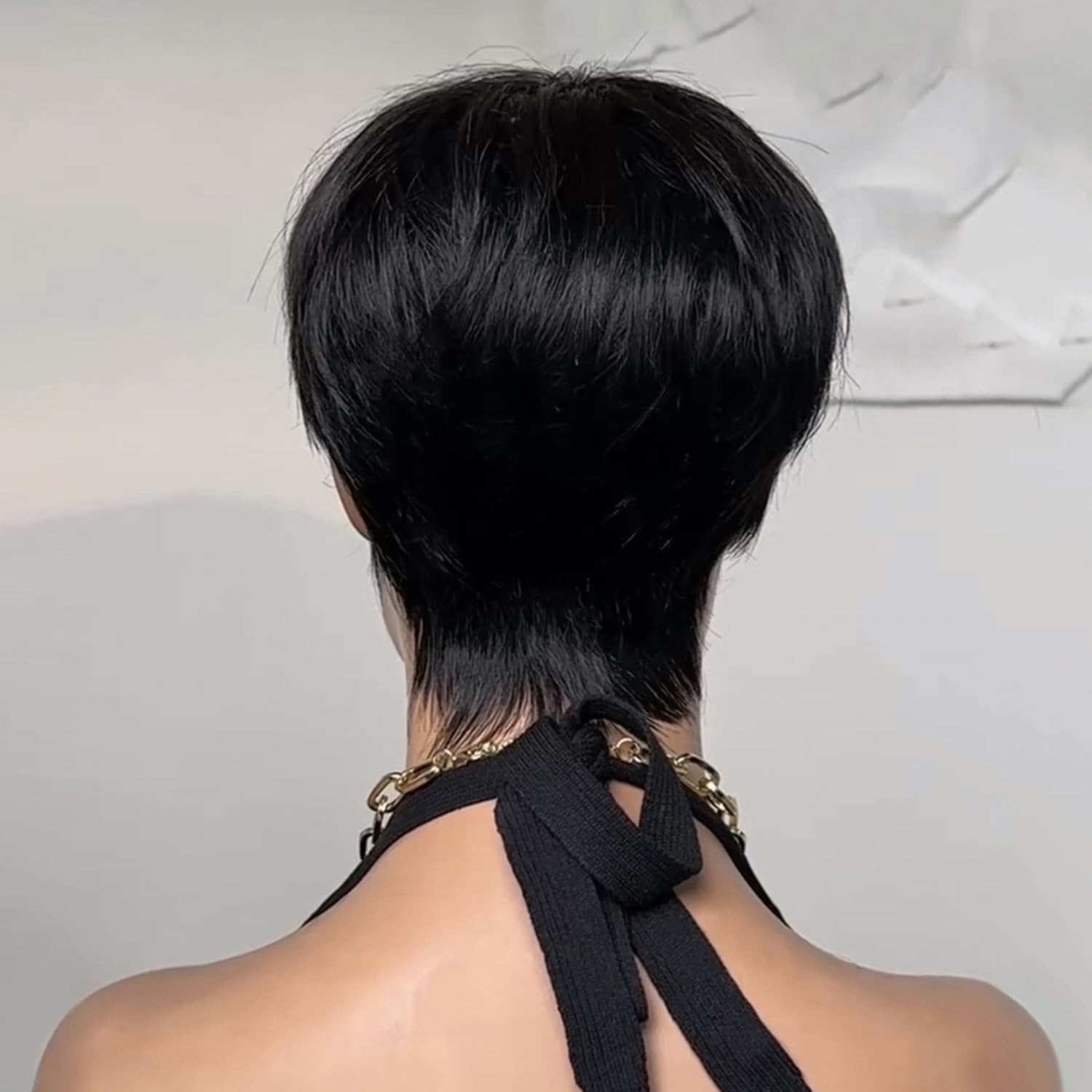 Amazon.com : FREEKWEEN Short Wigs Pixie Cut Wig for black  display picture 2