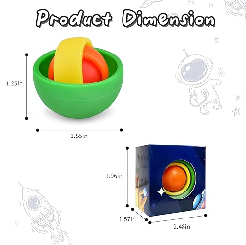 Miniatura 2 de Juguetes para la ansiedad giroscopio 3D para niños y adolescentes alivio del estrés y ejercicio de los dedos bola de mano el mejor regalo para niños