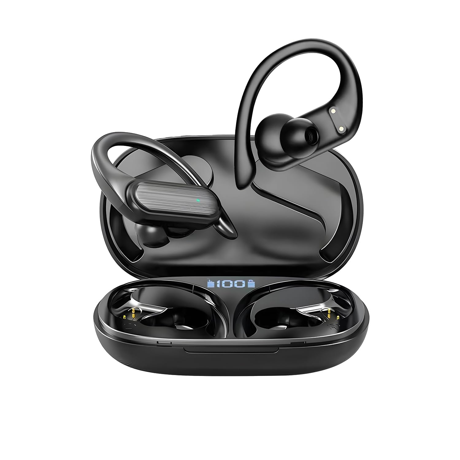 Humble® Wireless Bluetooth Earbuds with Noise Cancellation, 24H Playtime, Touch Controls, Deep Bass Stereo Sound, Fast Pairing TWS Earphones with Voice Assistant Support – Black-image-45