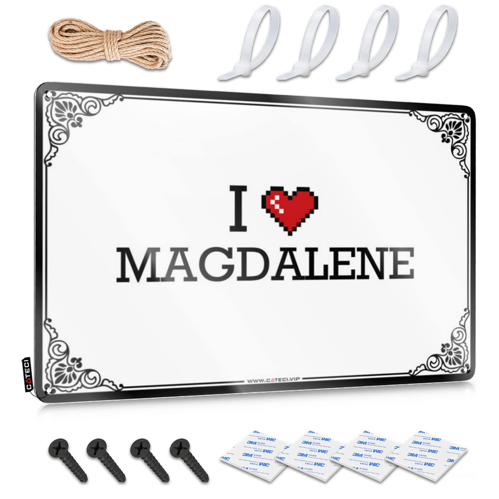 Fzfn Colour Matal Sign Teens Stuff Ready To Hang - I Love Magdalene Ideas For Living Room(30X40cm)