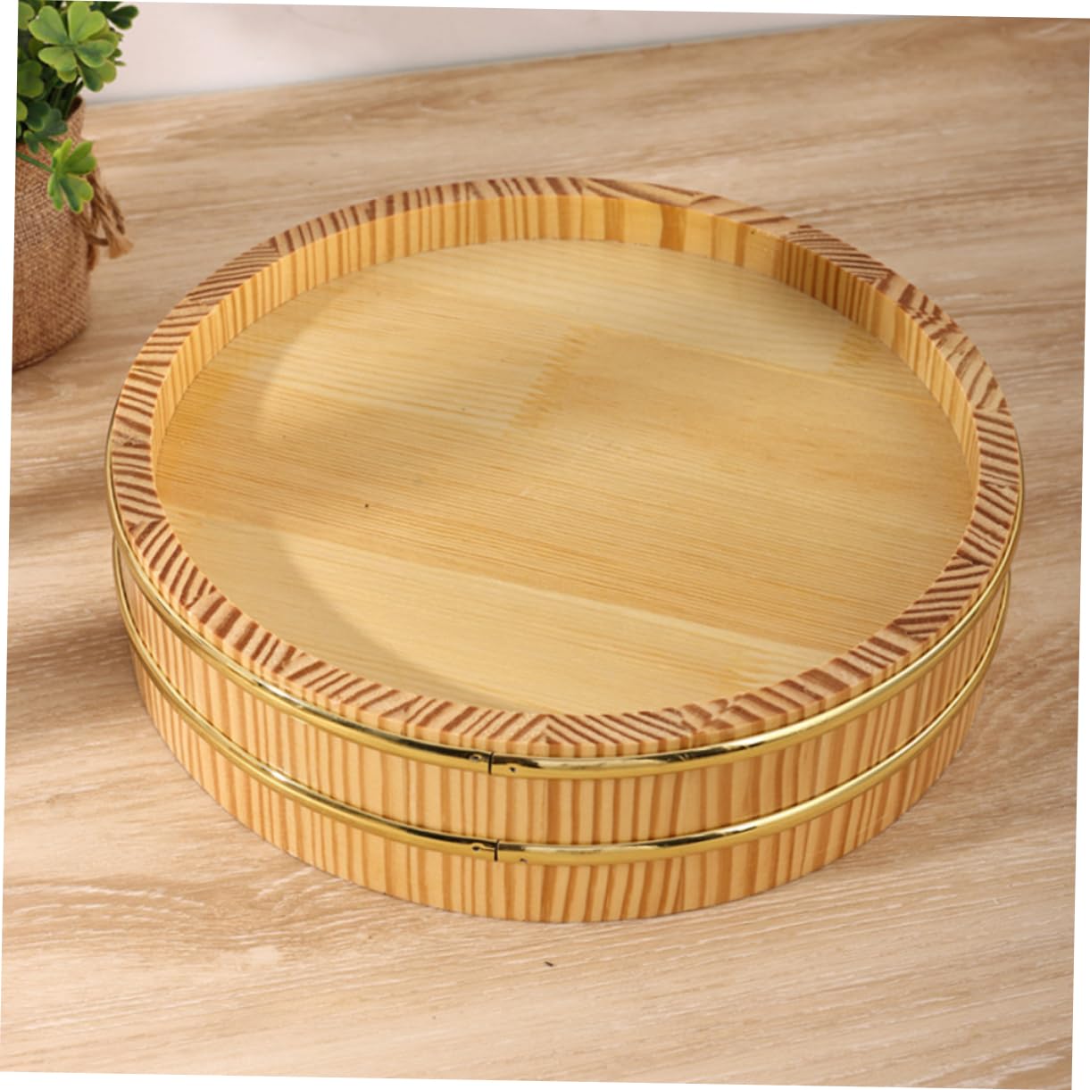 Kit per Preparare Sushi Sushi Rice Mixing Tub Hangiri Giapponese in Legno per Riso, Grande Capacità e Design Raffinato, come Contenitore per Cibo in Cucina