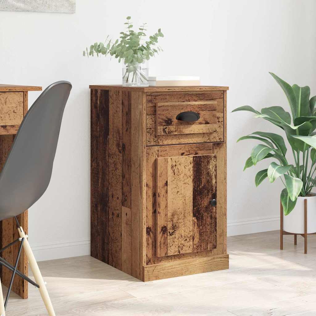 vidaXL Seitenschrank Altholz 40 x 50 x 75 cm Holzwerkstoff, Moderner rechteckiger Wohnzimmerschrank, haltbare Aufbewahrung, viel Platz, seitliche Schubladen, Holzdesign