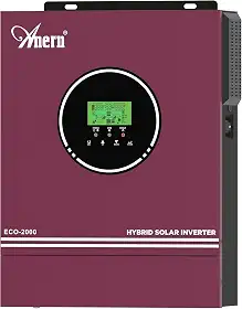Inversor Híbrido Solar Fora da Rede de 2000W 12V CC a 220-230V CA, Inversor de Onda Senoidal Pura com Controlador de Carga Solar MPPT de 80A, Funciona com Chumbo-ácido de 12V e Bateria de Lítio