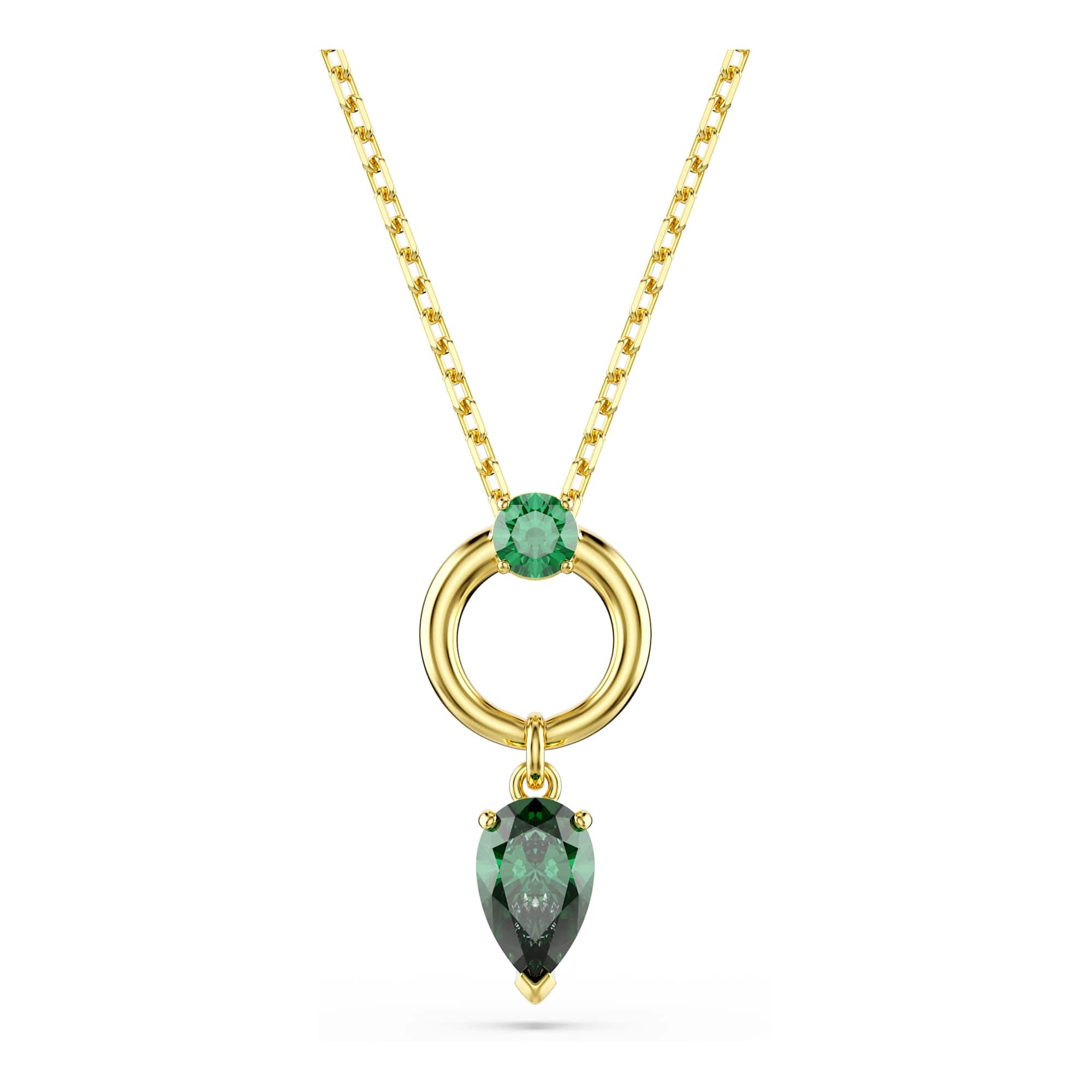 swarovski Mesmera Pendant, Mixed Sizes, Green, Gold Tone-picture-40