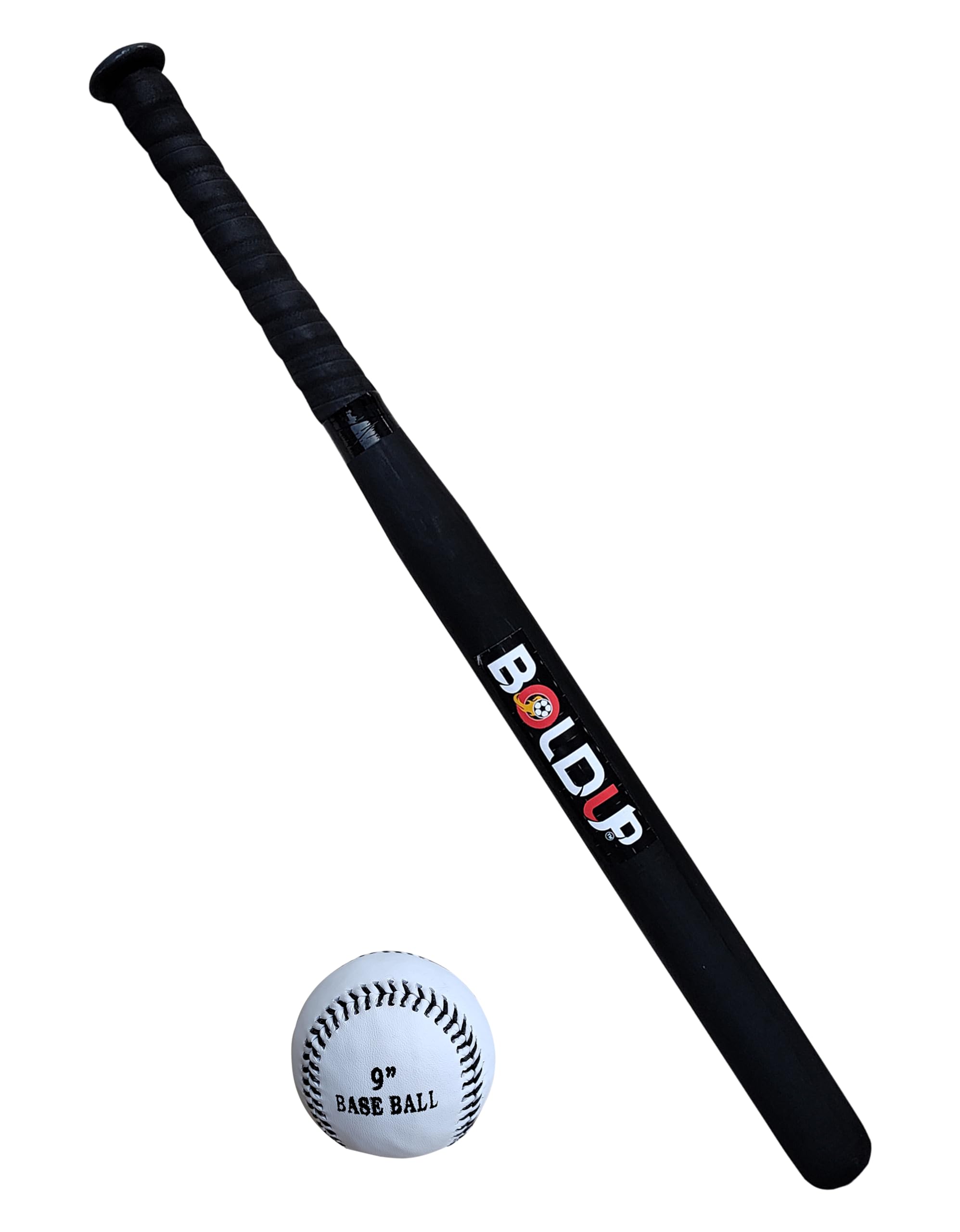 BOLDUP® wooden baseball bat is perfect for self-defense.Heavy Duty Solid Sports Basebat with a Wooden Easy to Carry Combo (Bass bat & 1 Pcs Ball)