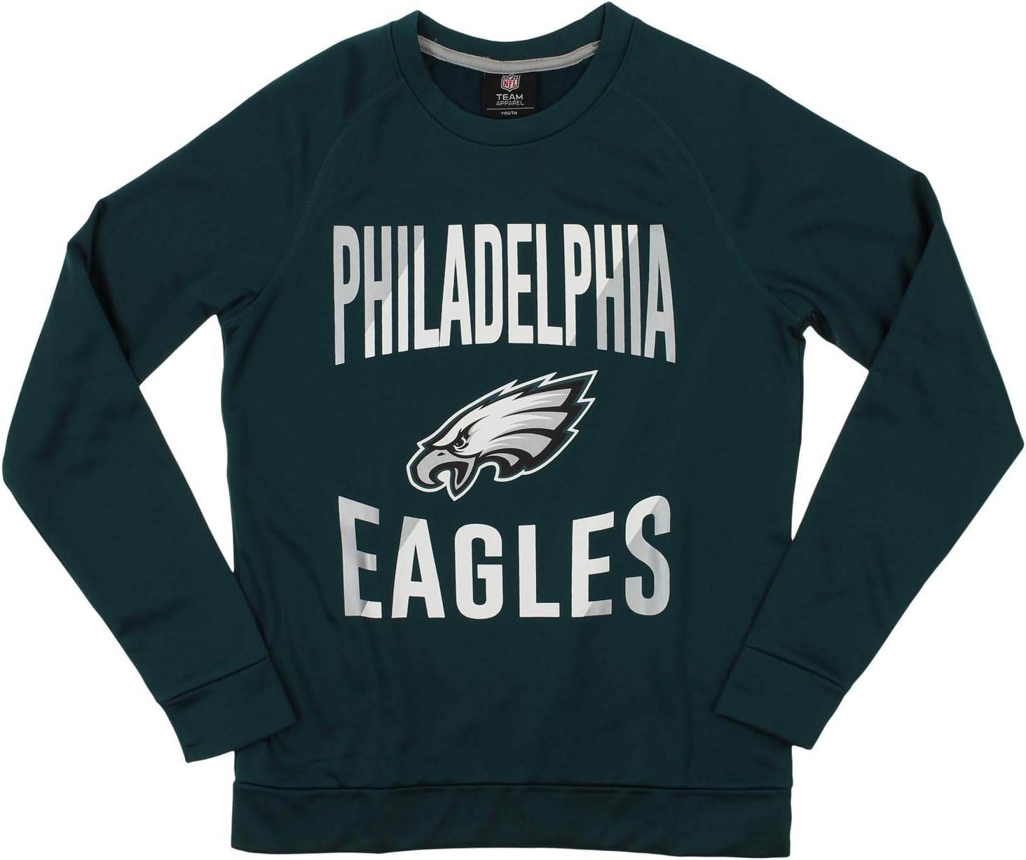 Outerstuff NFL Boys Youth (8-20) / Kids (4-7) Performance Fleece Crew Neck Long Sleeve Sweatshirt- Team Options