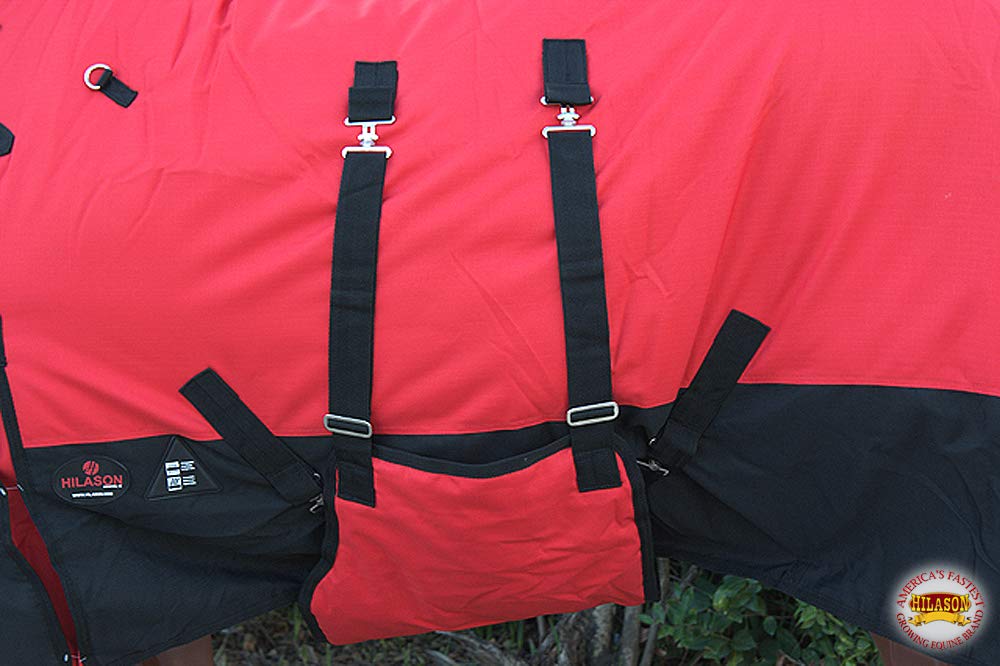 HILASON Couverture d'hiver imperméable 1200D pour cheval
