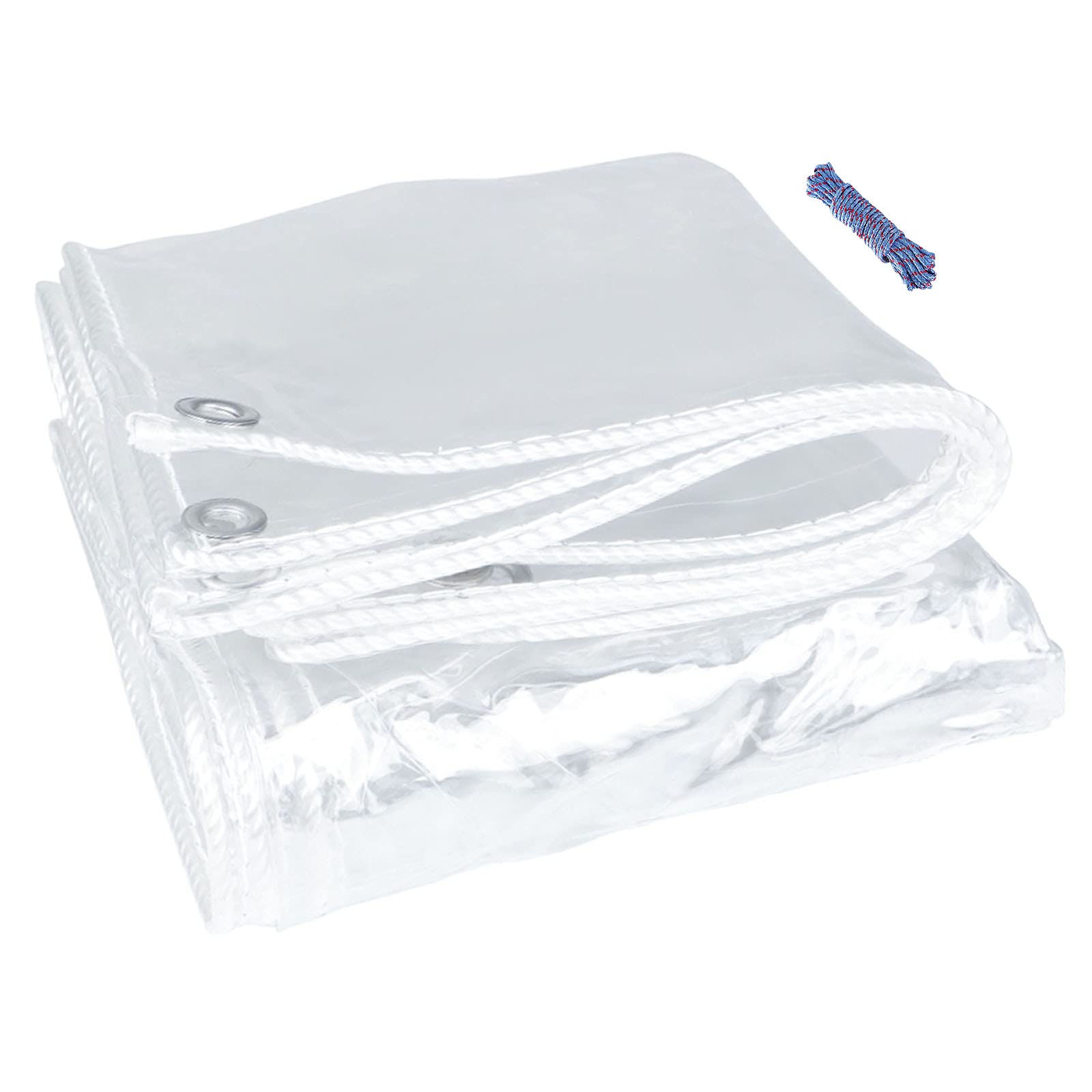 Lona de plástico PVC transparente impermeable para aislamiento contra la lluvia en plantas