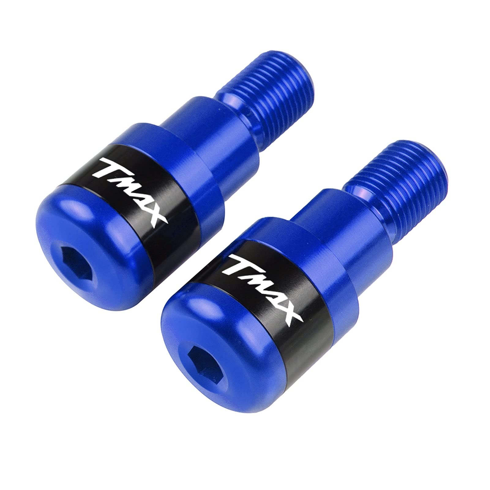 Tappo Manubrio Moto per Yama-ha TMAX T-Max T Max 500 530 560 TMAX500 2006-2016 Scooter Moto Bar End Plug cap (Color : Nero)