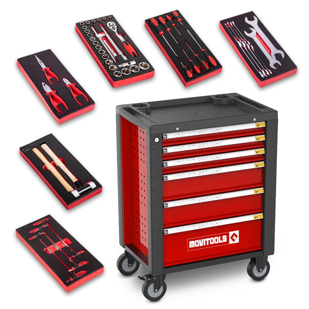 Servante d Atelier 6 tiroirs + 54 Accessoires