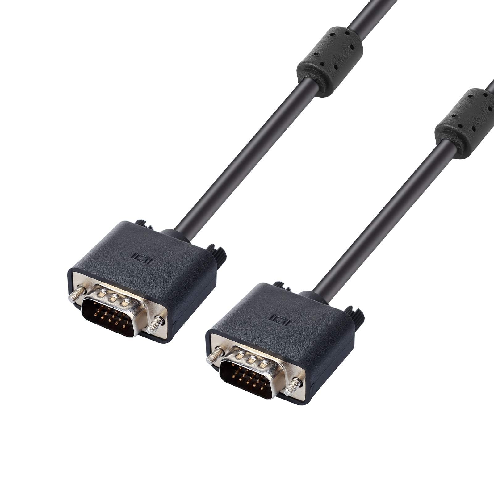 Male to Male VGA Cable Black 1.5m: Supports PC/Monitor/LCD/LED, Plasma, Projector, TFT (B0CTY8YQJ7) Amazon Price History, Amazon Price Tracker