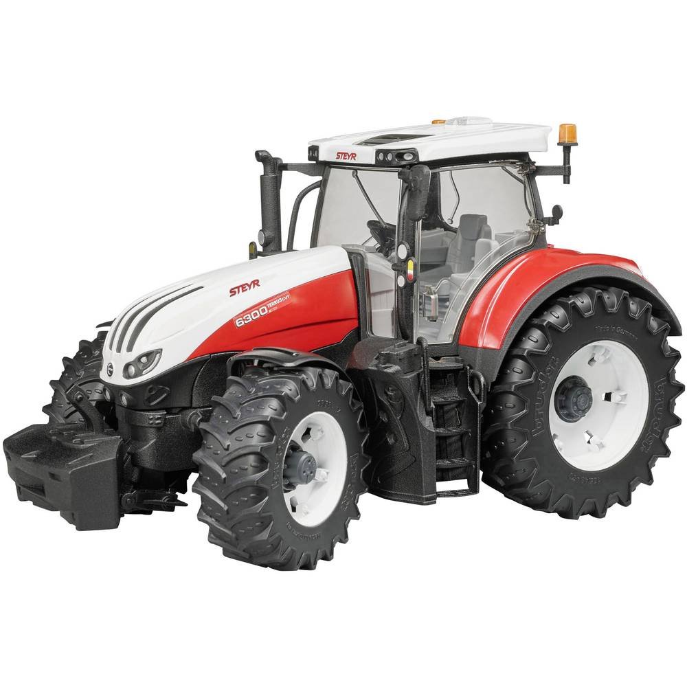 bruder 03180 - Steyr 6300 Terrus CVT | Ciągnik na farmę, do prac rolniczych, zabawka dla dzieci od 3 lat, skala 1:16