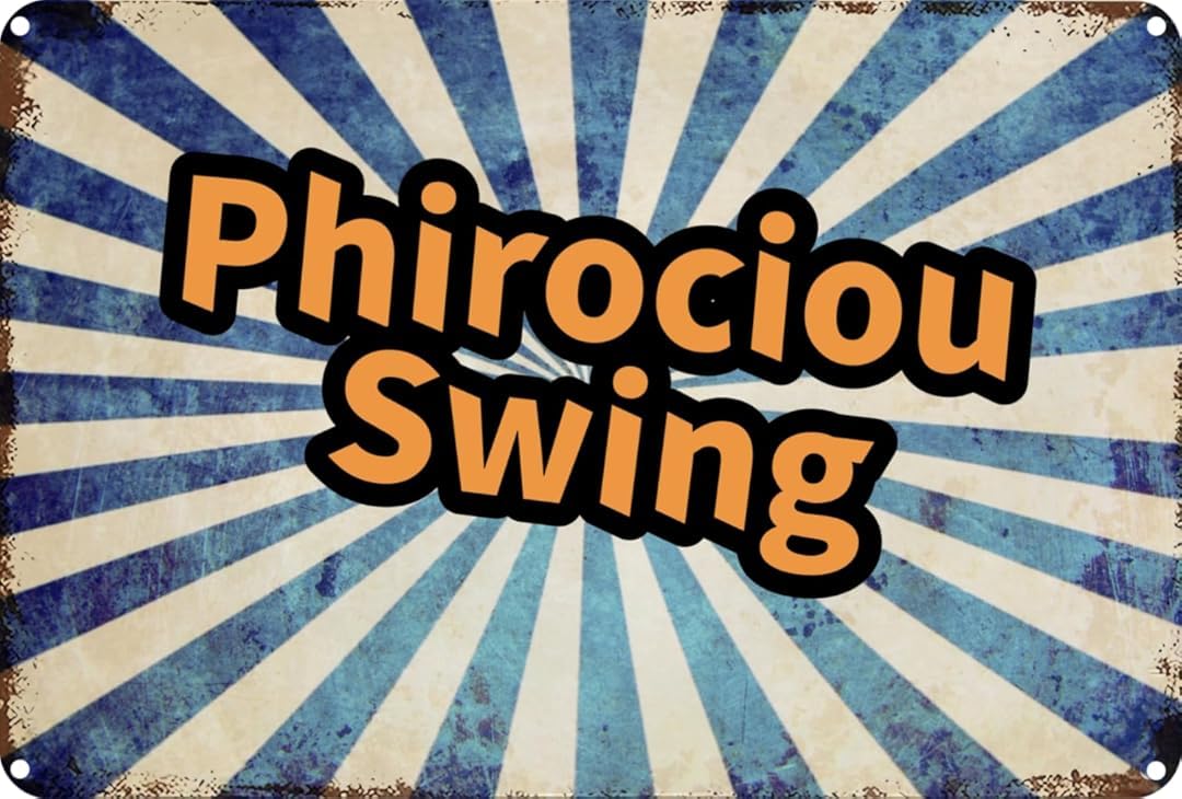 Swing Vintage Retro Funny Wall Décor for Home Washroom Cafe Pub Bar Office Store 8x12 Inches