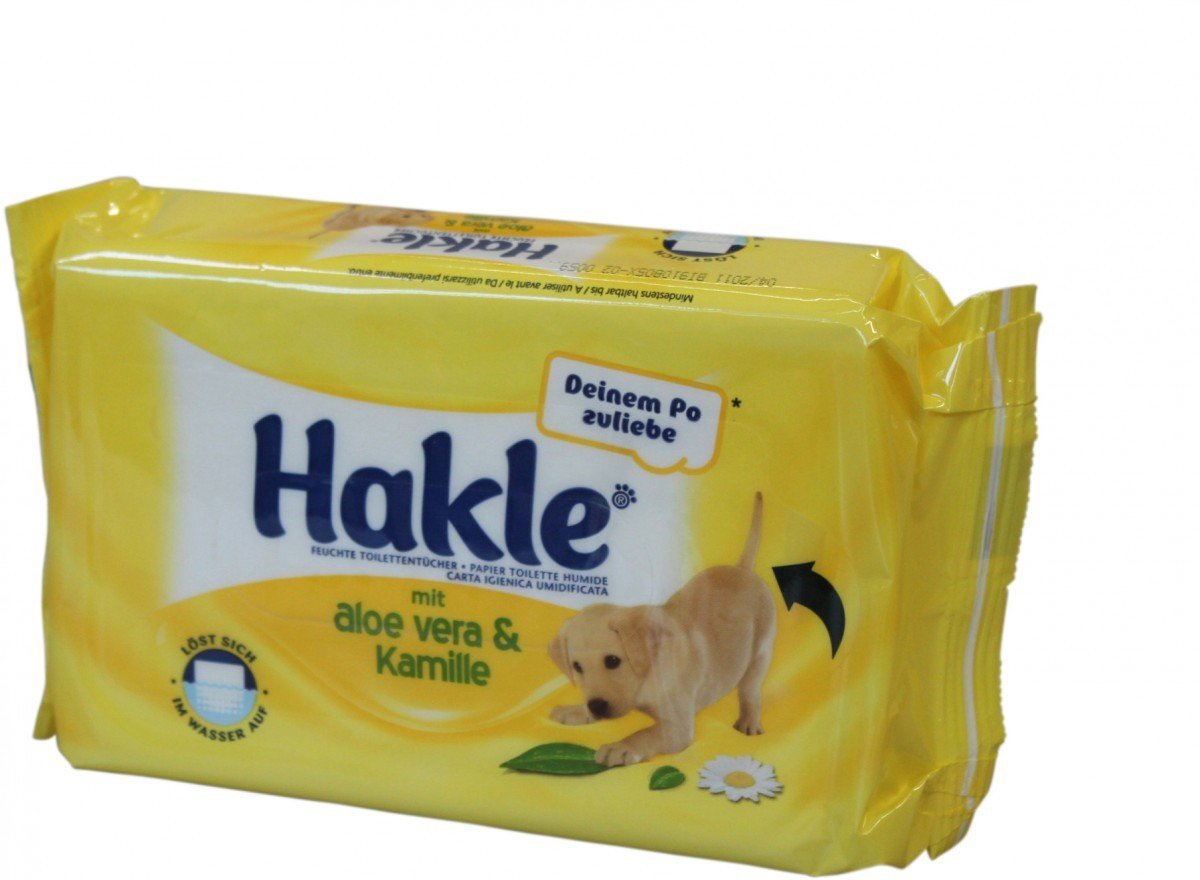 HAKLE feuchtes Toilettenpapier mit Aloe Vera & Kamille /45231 wei Inh.42  Tcher : Amazon.de: Drogerie & Krperpflege