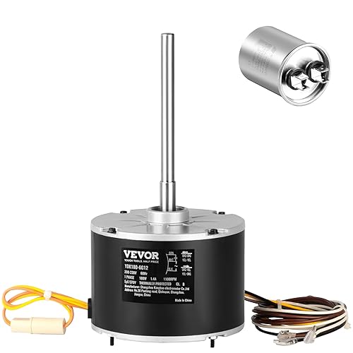 Vista 17 de VEVOR Motor de ventilador de condensador mejorado OEM, 1/5HP, 825RPM, repuesto para aire acondicionado GE Genteq Carrier Bryant Payne Dayton
