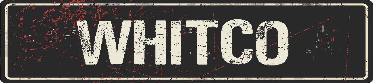 WHITCO Black Grunge Style Rustic Vintage Look 8" Wide Decal Bumper Sticker for use on Any Smooth Surface