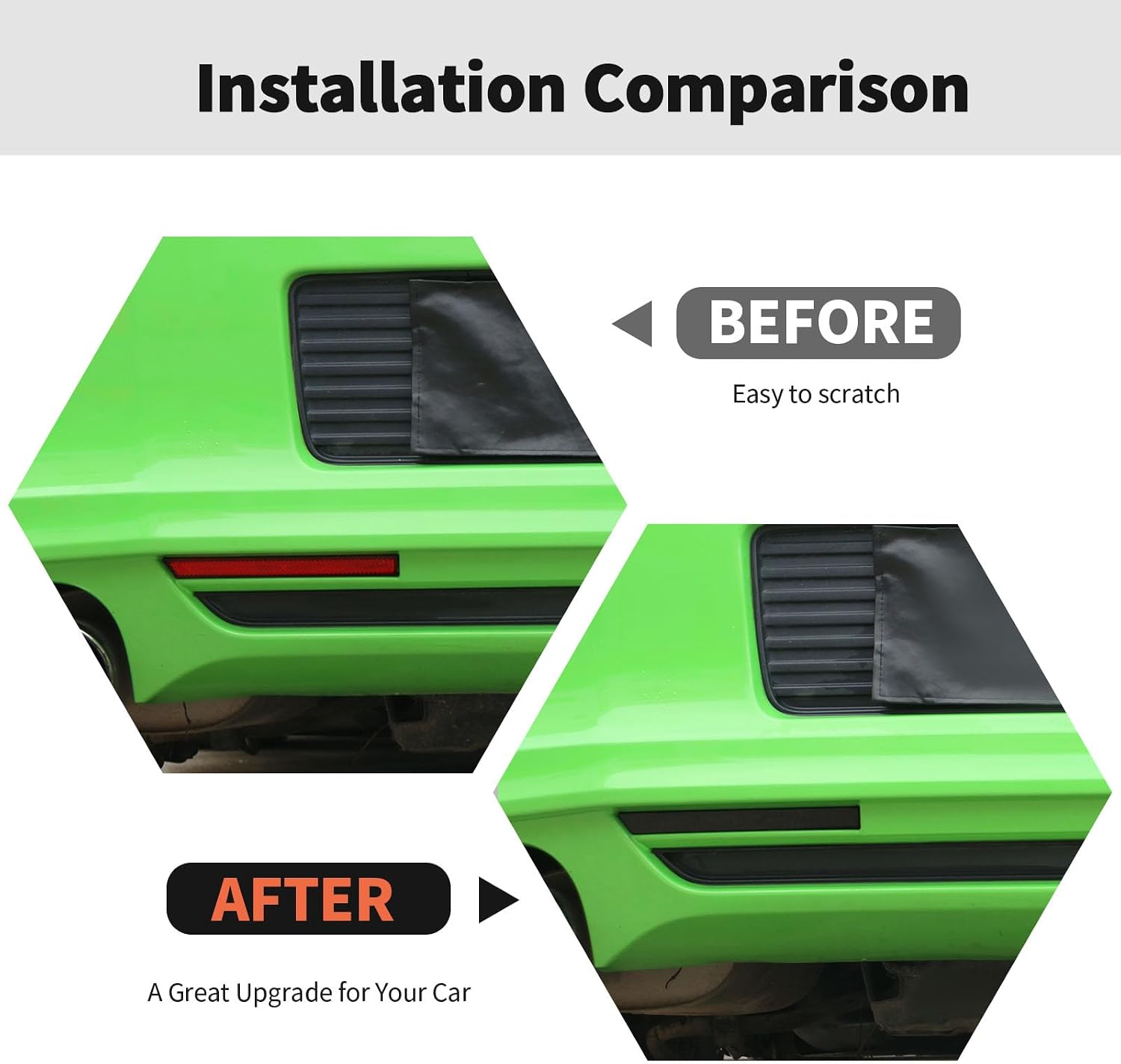 Smoked Black Rear Fog Light Lamp Trim Cover Decoration Exterior Accessories for Ford Mustang 2009-2013