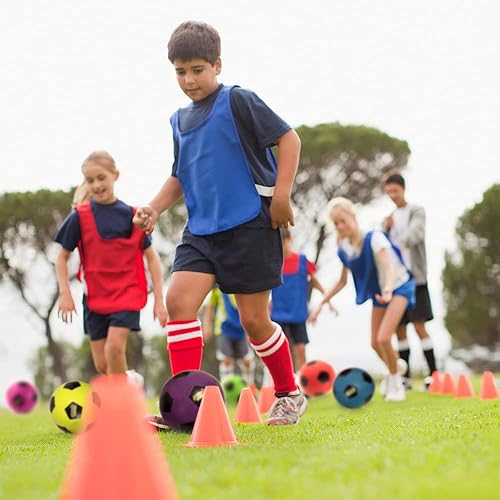 Miniatura 4 de K-Roo Sports Atomic Athletics - Pelotas de goma neón para patio de recreo, paquete de 6 unidades, incluye bomba y bolsa de almacenamiento