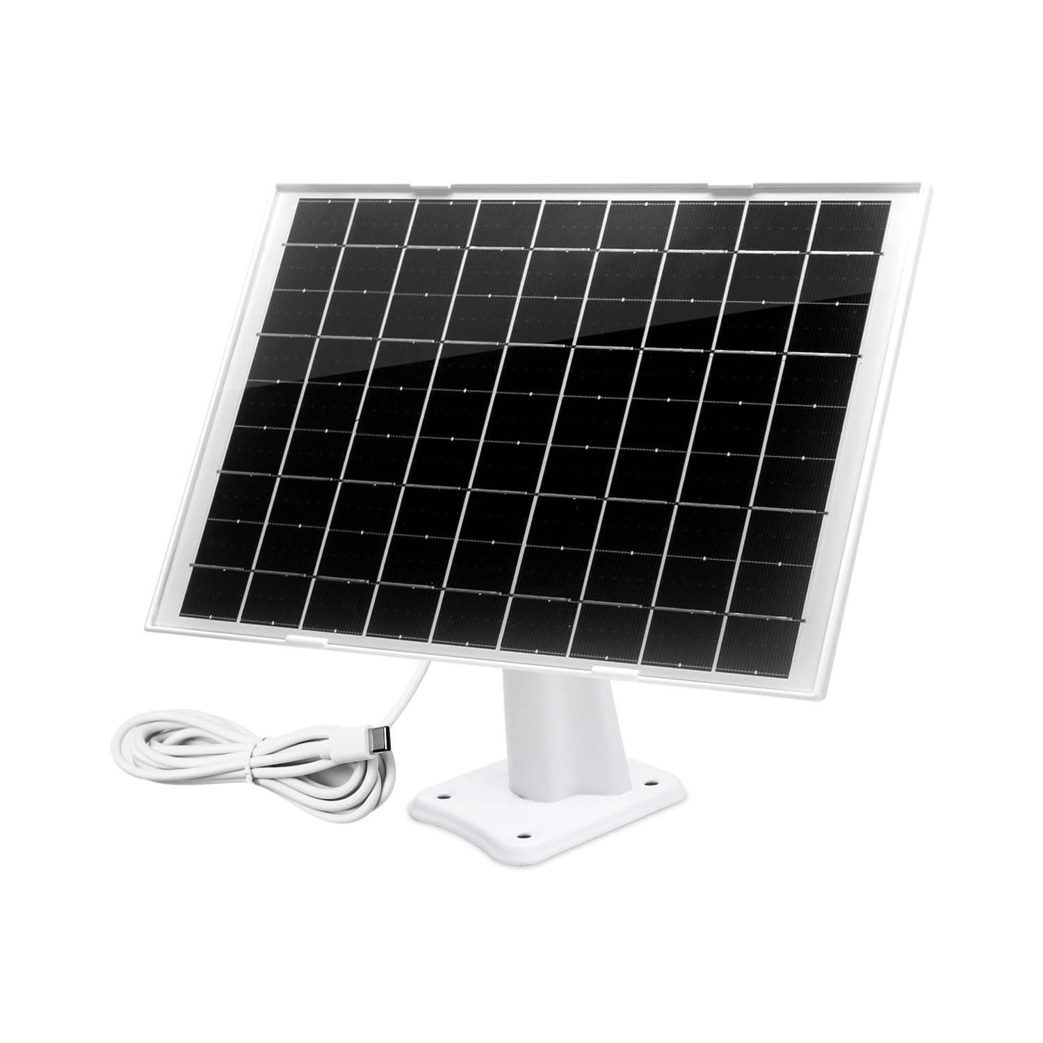 GENBOLT Wodoszczelny panel słoneczny, kompatybilny z bateriami wielokrotnego ładowania i kamerami monitorującymi, 8 W/5 V, z kablem USB 2m, obsługa ciągłego zasilania do kamer