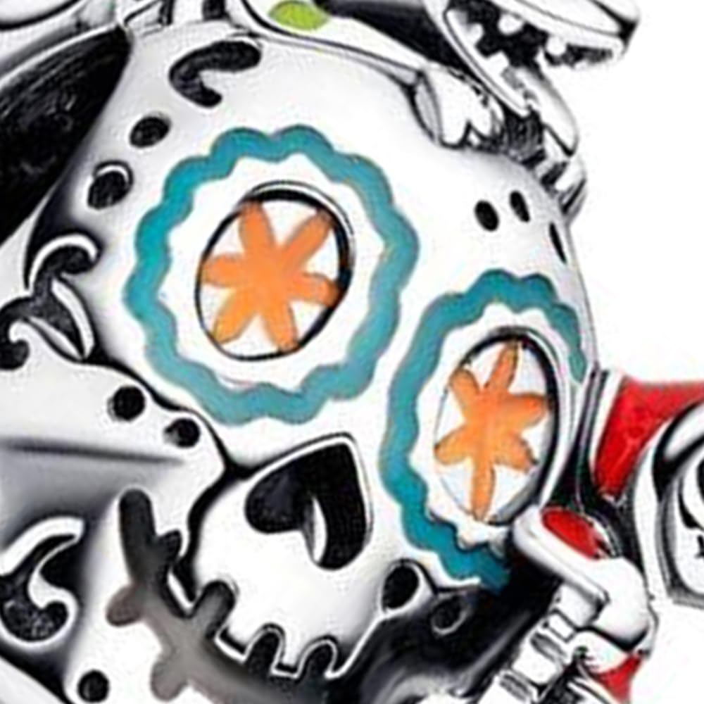 Pix Coco Miguel & Dante Skull Glow-in-the-dark Charm Fit Women Bracelet Necklaces Fashion Gifts 925 Sterling Silver DIY Jewelry