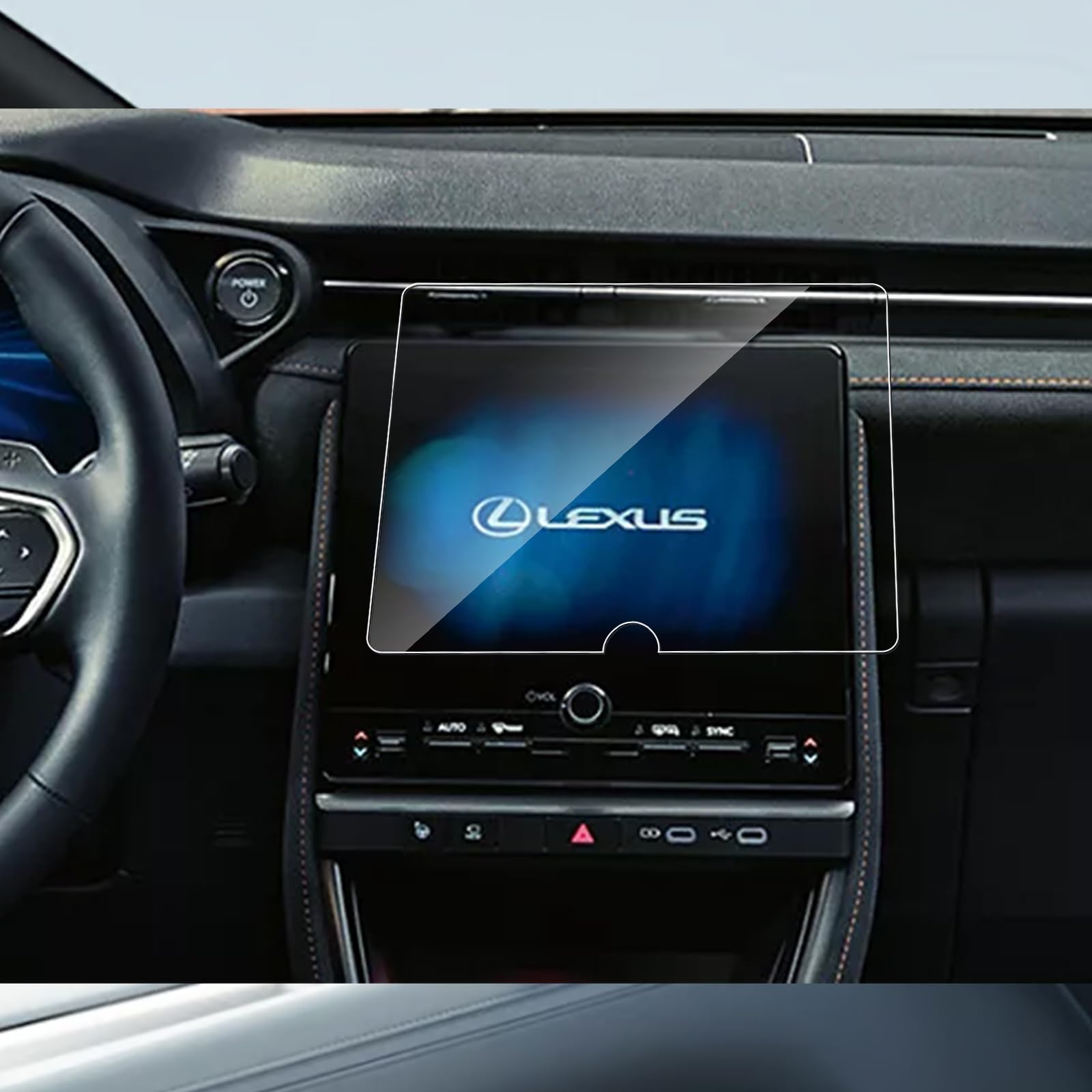 Pellicola Protettiva Vetro Temperato 9H per Lexus LBX 2024 9,8 Pollici Anti-Graffio Anti-Impronte