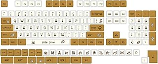 Keycaps 134PCS LittleOtter Keycaps XDA Profile Full Set Keycap DyeSubbed Thick PBT For Gaming Mechanical Keyboard XDA Profile Keycaps 134Keys Cartoon LittleOtter Thick PBT For Gaming Mechanical DIY