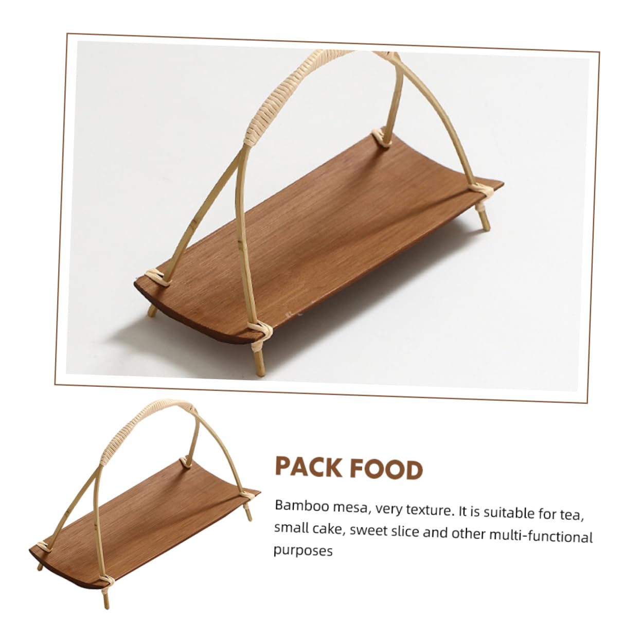 OUNONA Decorative Dessert Tray Multi Functional Cake Plate Elegant Serving Accessory for Fruits and Snacks Retro Design for Home Sturdy and Food Serving Plate