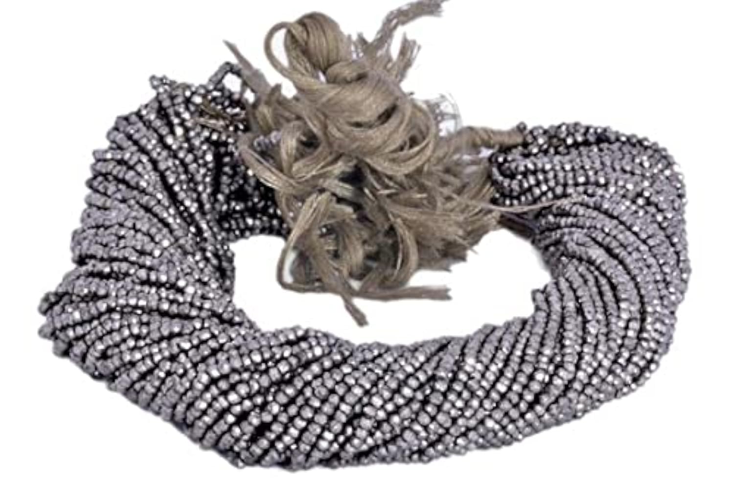Perles en pyrite dorée facettée de 2,5 à 3,25 mm pour la création de bijoux élégants sur fil de 35 cm