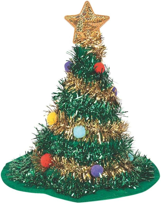 Green Collar Christmas Party 2022 Fun Express Christmas Tree Felt Party Hat - 14 Inches Tall - Holiday Party  Supplies : Clothing, Shoes & Jewelry - Amazon.com