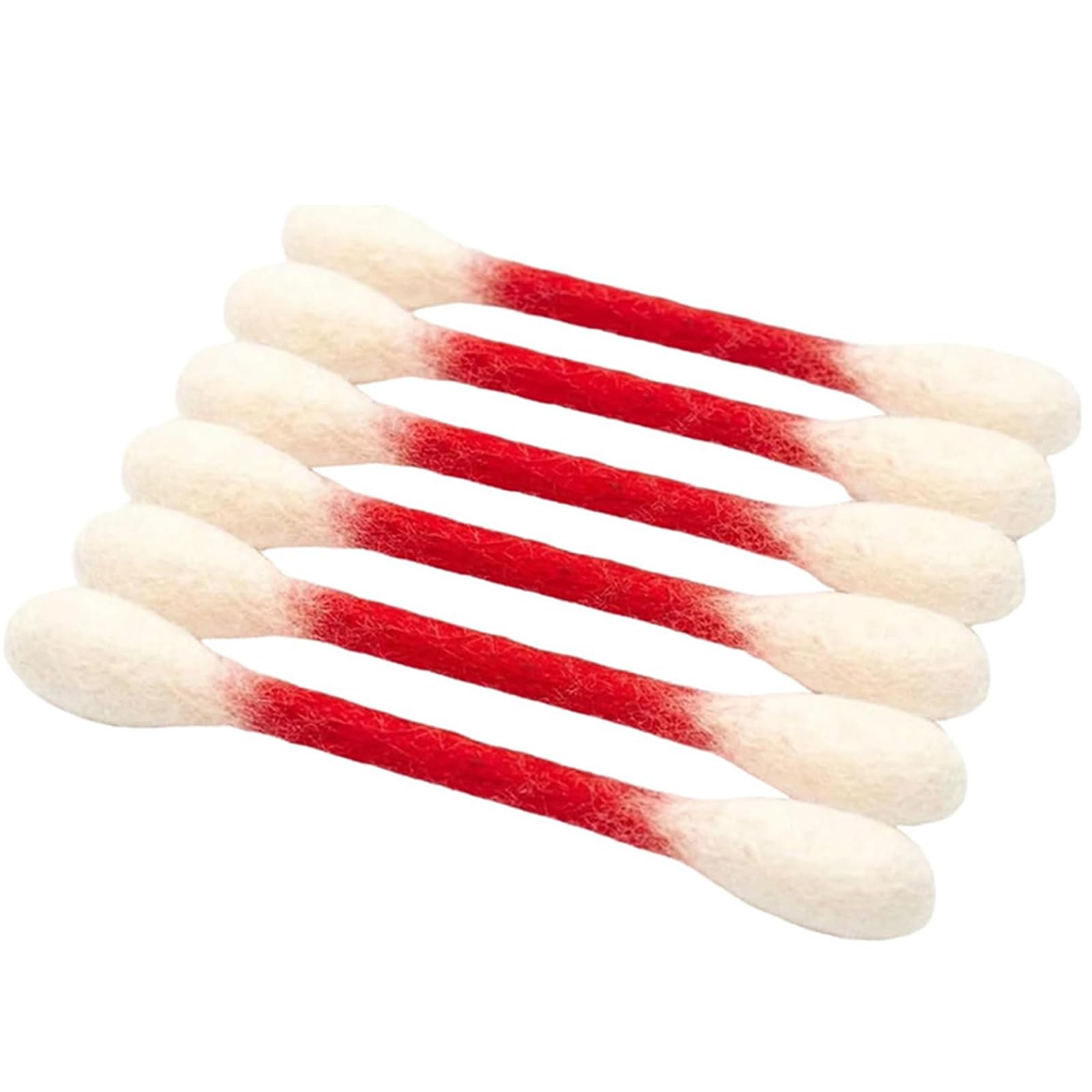 6 Pcs Cat Qtip Toy with Catnip Giant Interactive Felt Kitty Kicker Toy Sticks Kitten Chew Dental Teething Ropes for Boredom Exercise & Digestive Aid