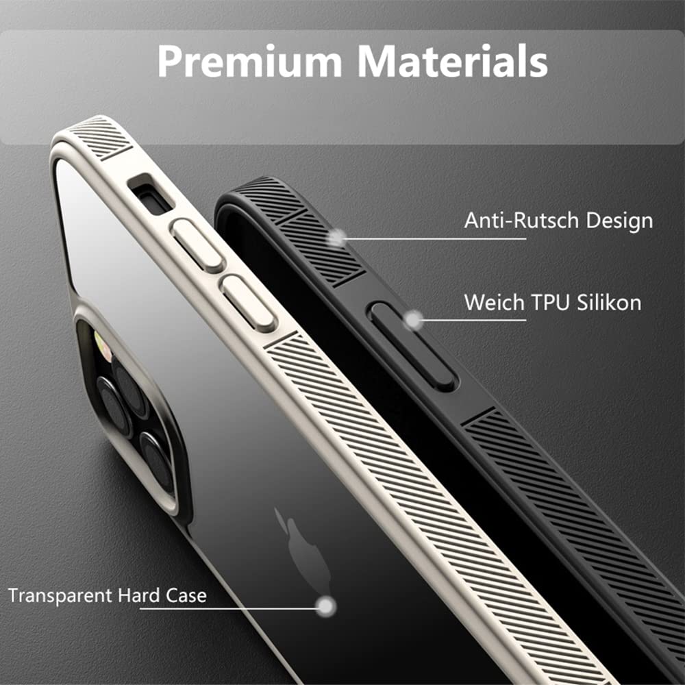 Cover Custodia Case PER IPhone XS MAX Trasparente TPU + PC Rigido - Foto 2