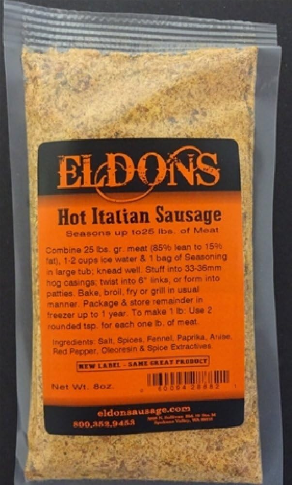 Hot Italian Fresh Sausage Seasoning Seasons 25 Lbs of Meat #888