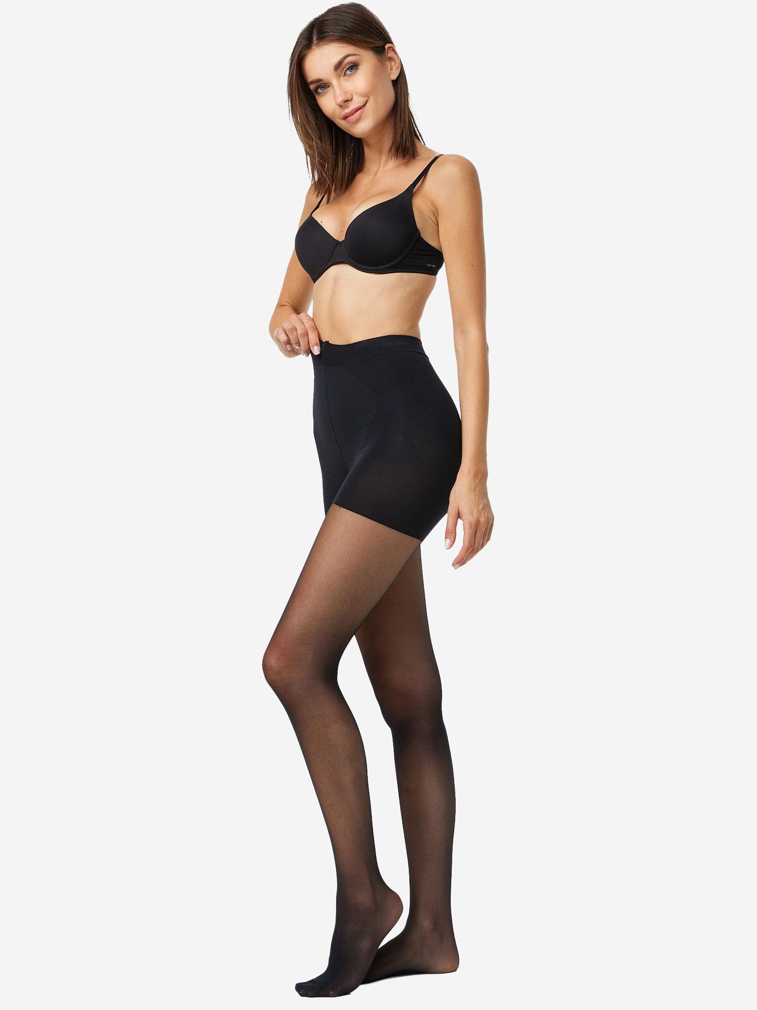 NUR DIE Damen Strumpfhose Goodbye Laufmaschen Shape 20 DEN 4-Pack - formende Strumpfhose mit Anti-Laufmaschen Effekt, natürlich transparent & bequem