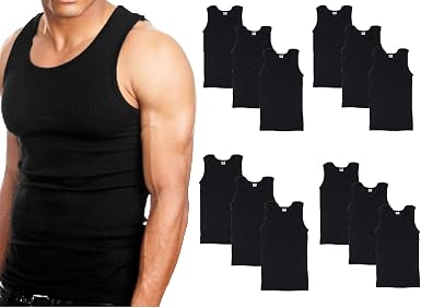 Goyoma Multipacks Mens 100% Cotton Tank 