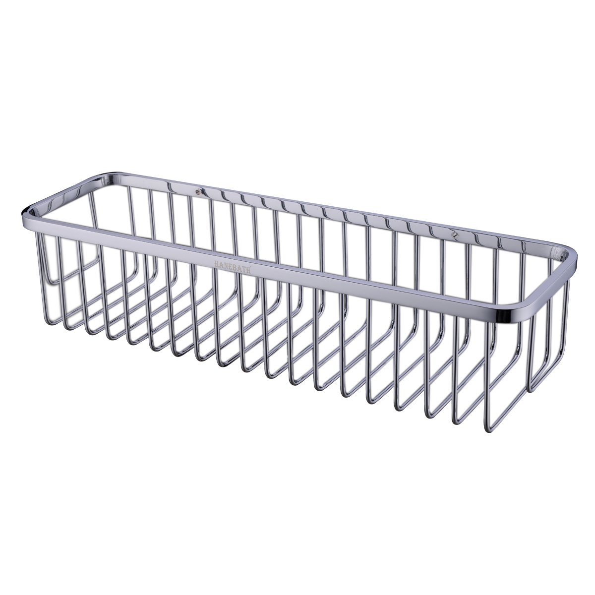 Rectangular Shower Caddy - Stainless Steel Wall Mount Shower Basket for Bathroom , Polished Chrome