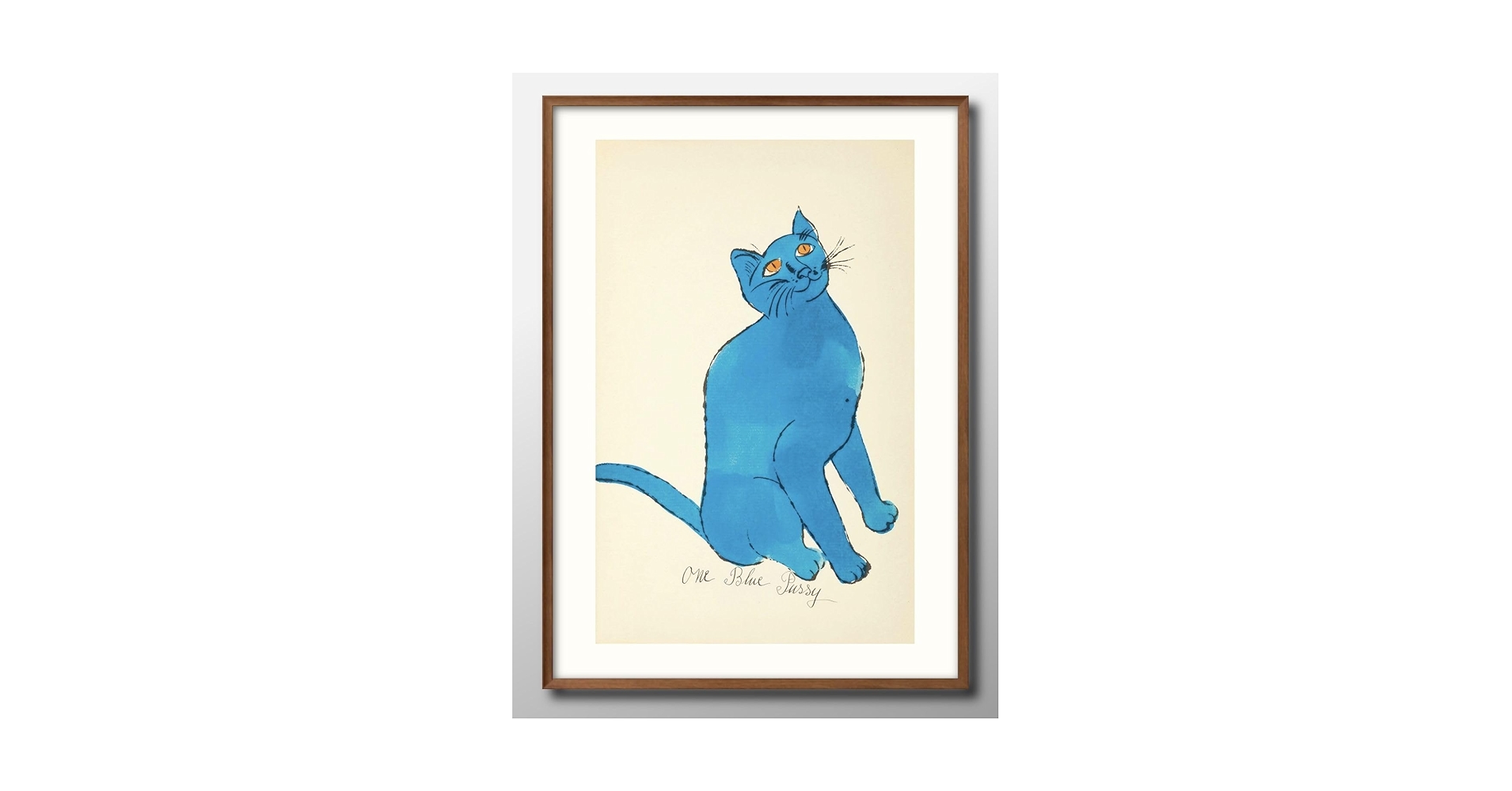 アンディ・ウォーホル cat 額付き 新品☆額縁付アートポスター(BRUCE MCGAW GRAPHICS)アンディ