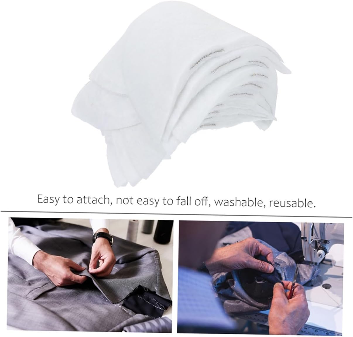 EXCEART 50pcs Sponge Shoulder Pads Slip Cotton Enhancers for Men Women Comfortable Reusable Design for Clothing Dancing and Daily Wear for Suits and Casual Outfits