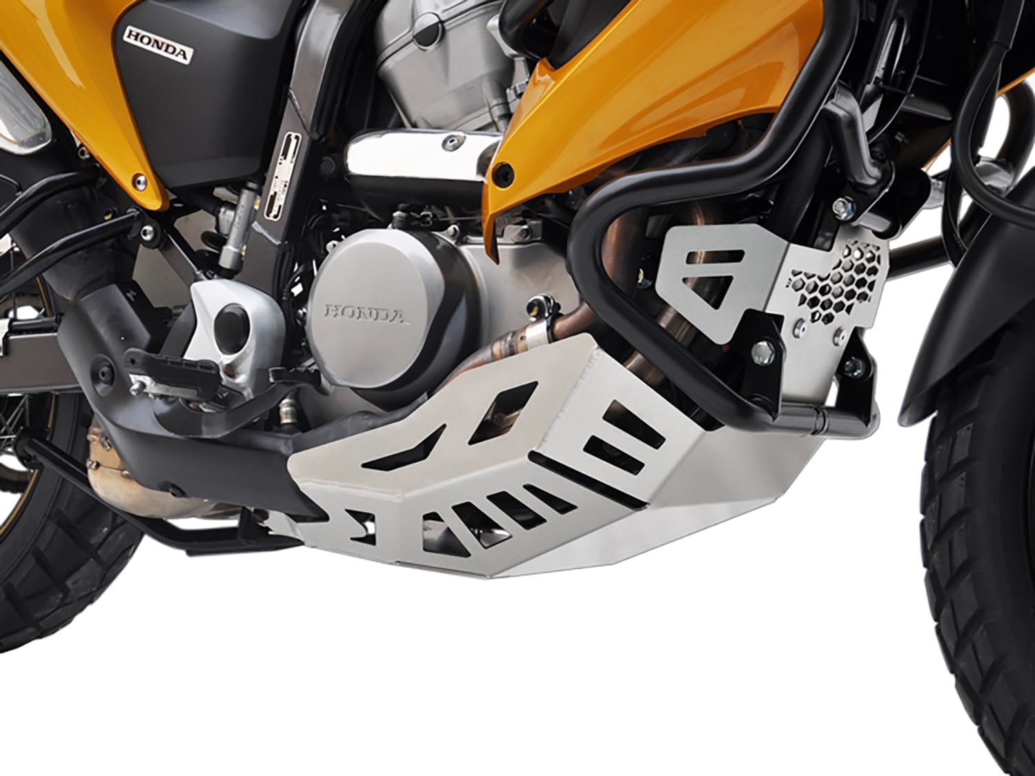 Protezione Motore IBEX Per Honda Transalp 700 - Bugalettone Anticaduta Argento